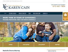 Tablet Screenshot of karencain.com